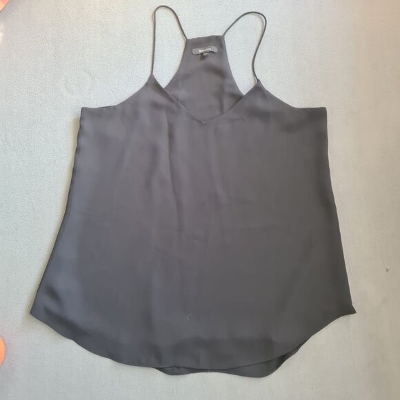 RW&CO Camisole Tank Top Women Size M Elegant Black V-Neck Spaghetti Straps - Picture 5 of 10
